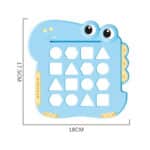 WOOPIE Układanka Montessori Dinozaur Gra Zręcznościowa Dopasuj Kształty - 009