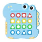 WOOPIE Układanka Montessori Dinozaur Gra Zręcznościowa Dopasuj Kształty - 011