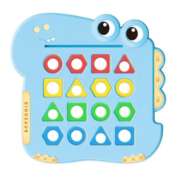 WOOPIE Układanka Montessori Dinozaur Gra Zręcznościowa Dopasuj Kształty - 011