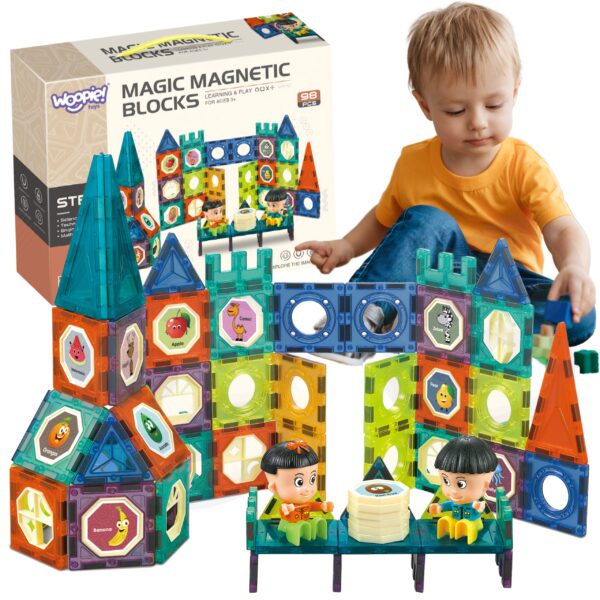 WOOPIE Klocki Magnetyczne Zamek 98 el. - 001
