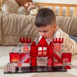 WOOPIE Klocki Magnetyczne 3D Zestaw Straż Pożarna 48el. - 002