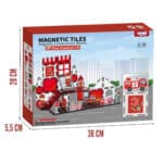 WOOPIE Klocki Magnetyczne 3D Zestaw Straż Pożarna 48el. - 009