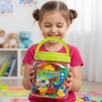 WOOPIE Klocki Konstrukcyjne Wafle Jeżyki w Tubie 206 el. - 004