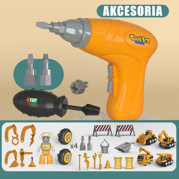 WOOPIE Mega Plac Budowy 5w1 Zestaw XXL do Skręcania DIY - 014