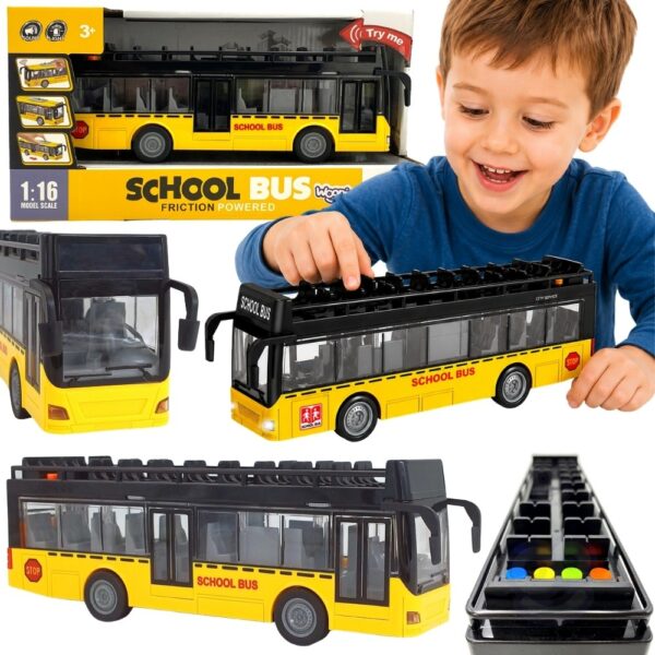 WOOPIE Autobus ze Światłami i Otwieranymi Drzwiami - 001