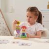 Drewniana piramidka edukacyjna Roboty z kartami wzorów - Viga - 008