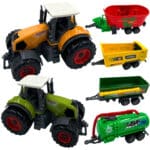 WOOPIE Zestaw Mini Farmera Traktory z Przyczepami - 001