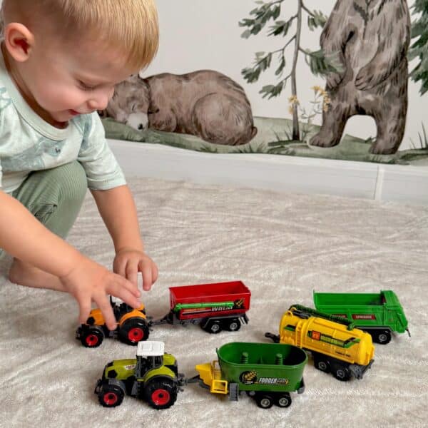 WOOPIE Zestaw Mini Farmera Traktory z Przyczepami - 002