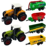 WOOPIE Zestaw Mini Farmera Traktory z Przyczepami - 006