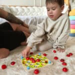 Gra Memory Montessori Drewniana Biedronka Woopie seria Green - 002
