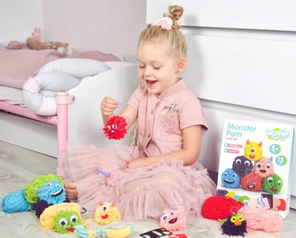 WOOPIE ART&FUN Zestaw Kreatywny Zrób Potworka Monster Pom - 012
