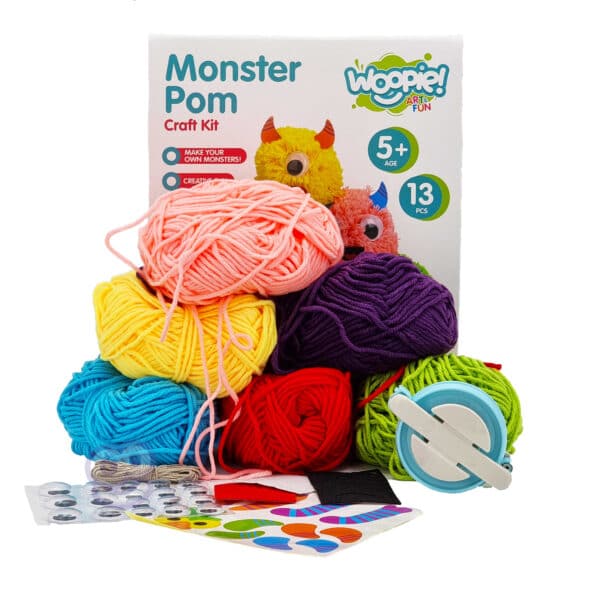 WOOPIE ART&FUN Zestaw Kreatywny Zrób Potworka Monster Pom - 015