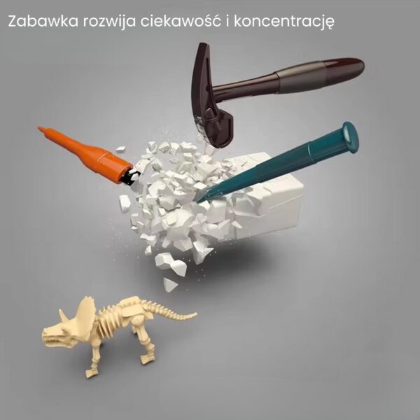 WOOPIE Wykopalisko "Mały Archeolog" 6 Szkieletów Dinozaurów - 008