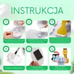 WOOPIE Zestaw Kreatywny z Farbami DIY Zrób Odlewy Gipsowe Figurki i Pomaluj - Zestaw Zwierzątka - 009