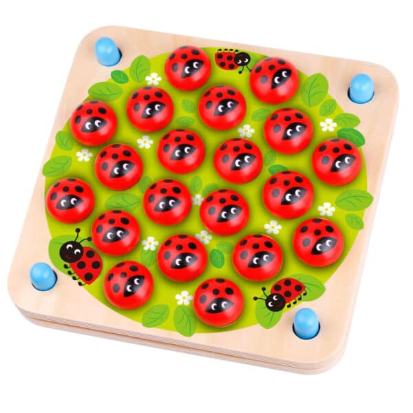 Gra Memory Montessori Drewniana Biedronka Woopie seria Green - 012