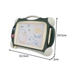 WOOPIE Znikopis Tablica Magnetyczna Kolorowa + 2 Stempelki Zielony - 006