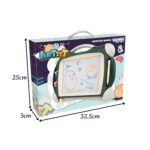 WOOPIE Znikopis Tablica Magnetyczna Kolorowa + 2 Stempelki Zielony - 007