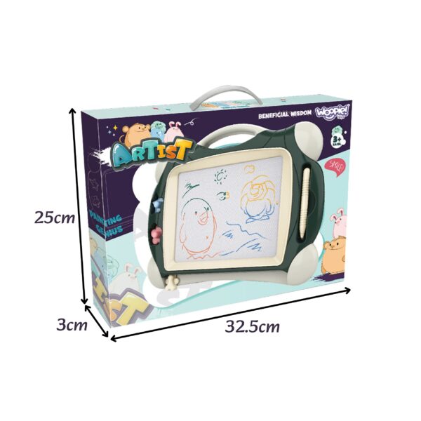 WOOPIE Znikopis Tablica Magnetyczna Kolorowa + 2 Stempelki Zielony - 007