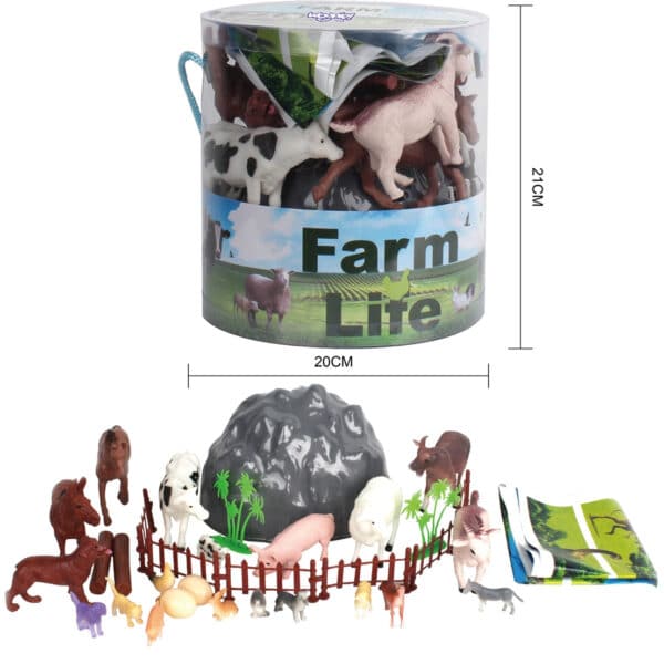 WOOPIE Zestaw Figurki Zwierzęta Farma 34 szt. - 009