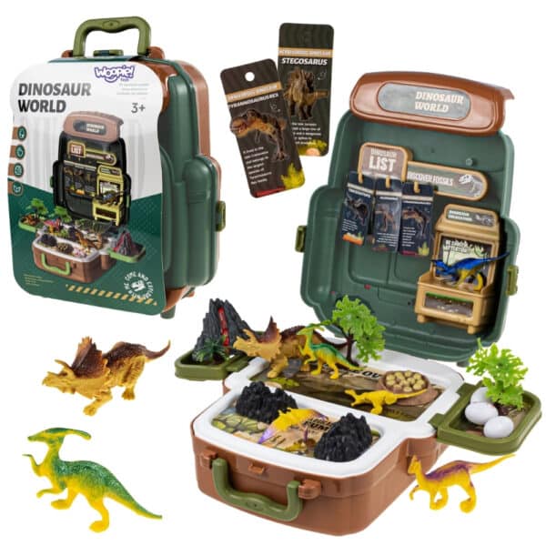 WOOPIE Walizka Dinosaur World - Edukacyjny Zestaw Odkrywcy Dinozaurów - 001