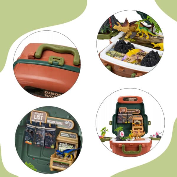 WOOPIE Walizka Dinosaur World - Edukacyjny Zestaw Odkrywcy Dinozaurów - 010