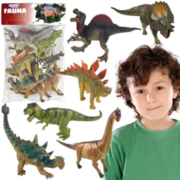 WOOPIE Zestaw Figurek Dinozaurów 6 Sztuk T-Rex - 001
