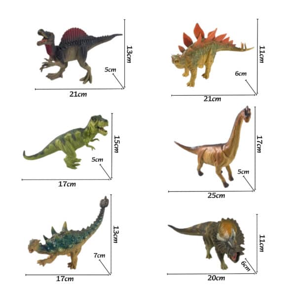 WOOPIE Zestaw Figurek Dinozaurów 6 Sztuk T-Rex - 005