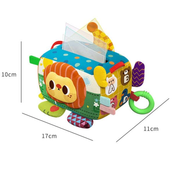 WOOPIE BABY Zabawka Edukacyjna Sensoryczna Pani Metka Pudełeczko Chusteczek - 009