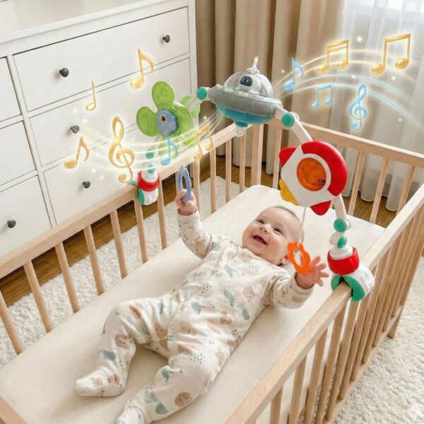 WOOPIE BABY Interaktywny Pałąk Łuk do Łóżeczka Grający Kołysanki - 003