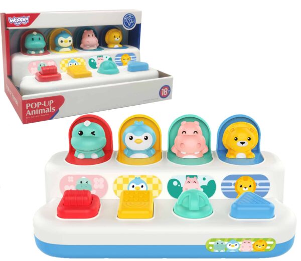 WOOPIE BABY Zabawka Edukacyjna Wyskakujące Zwierzątka POP-UP - 001
