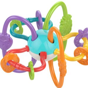 WOOPIE BABY ZABAWKA SENSORYCZNA GRZECHOTKA GRYZAK 2w1 - 005