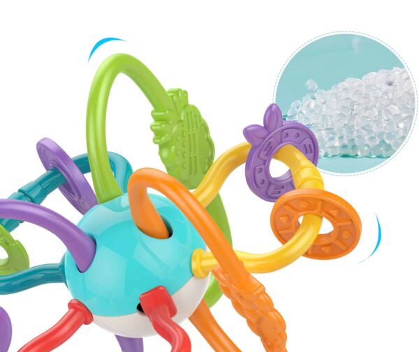WOOPIE BABY ZABAWKA SENSORYCZNA GRZECHOTKA GRYZAK 2w1 - 006
