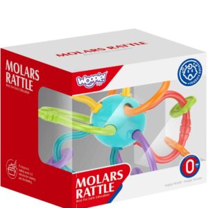 WOOPIE BABY ZABAWKA SENSORYCZNA GRZECHOTKA GRYZAK 2w1 - 007