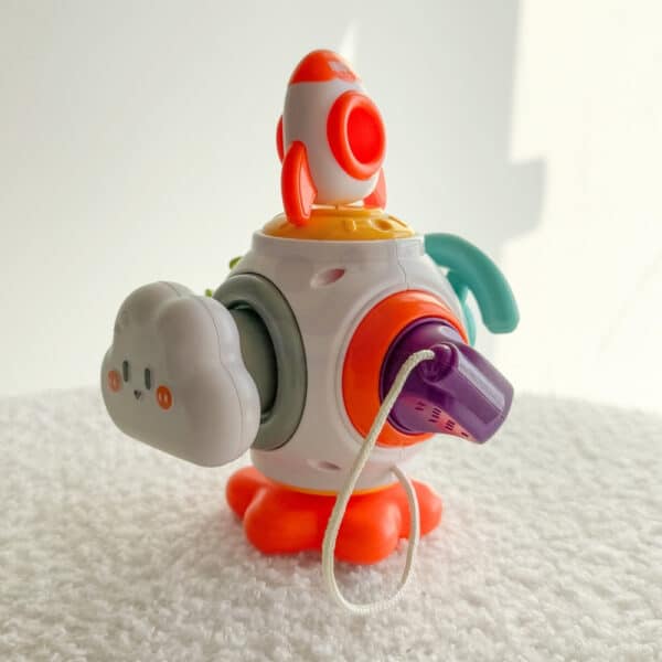 WOOPIE BABY Piłka Kosmiczna Rakieta 6w1 Montessori 18m+ - 002