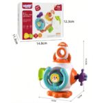 WOOPIE BABY Piłka Kosmiczna Rakieta 6w1 Montessori 18m+ - 005