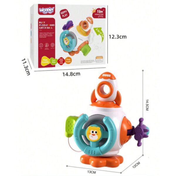 WOOPIE BABY Piłka Kosmiczna Rakieta 6w1 Montessori 18m+ - 005
