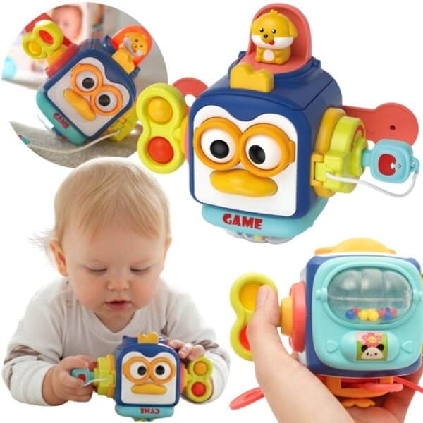 WOOPIE Pingwinek Montessori Piłka Sensoryczna 6w1 - 001