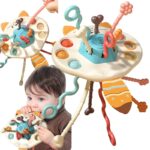 WOOPIE BABY Zabawka Sensoryczna Montessori Gryzak Grzechotka Wielofunkcyjny Lis - 001