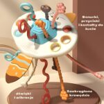 WOOPIE BABY Zabawka Sensoryczna Montessori Gryzak Grzechotka Wielofunkcyjny Lis - 003