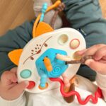 WOOPIE BABY Zabawka Sensoryczna Montessori Gryzak Grzechotka Wielofunkcyjny Lis - 008
