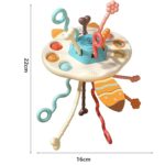 WOOPIE BABY Zabawka Sensoryczna Montessori Gryzak Grzechotka Wielofunkcyjny Lis - 010