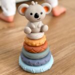 WOOPIE BABY Miękkie Gumowe Klocki Sensoryczne Zestaw 3w1 Miś - 003