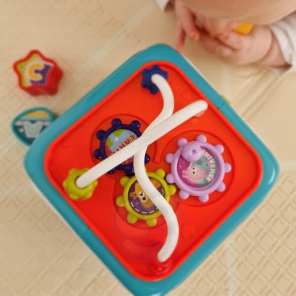 WOOPIE BABY Interaktywna Kostka Sensoryczna Edukacyjna Montessori Sorter 6w1 - 002