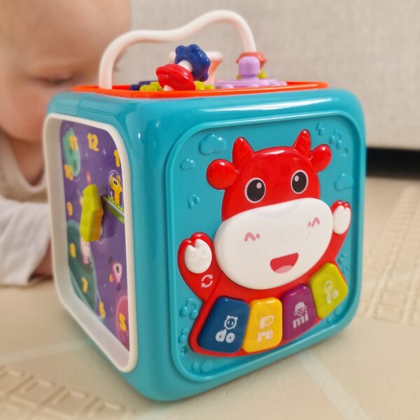 WOOPIE BABY Interaktywna Kostka Sensoryczna Edukacyjna Montessori Sorter 6w1 - 004