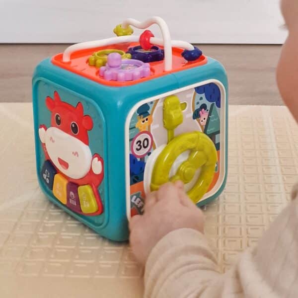 WOOPIE BABY Interaktywna Kostka Sensoryczna Edukacyjna Montessori Sorter 6w1 - 008