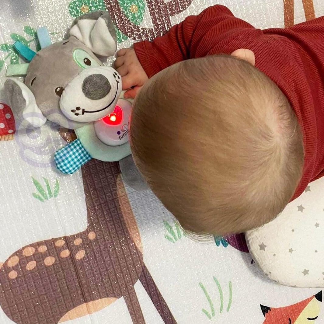 WOOPIE BABY Interaktywny Pluszak Przytulanka dla Niemowląt Światło Dźwięk Piesek Usypiacz - 002