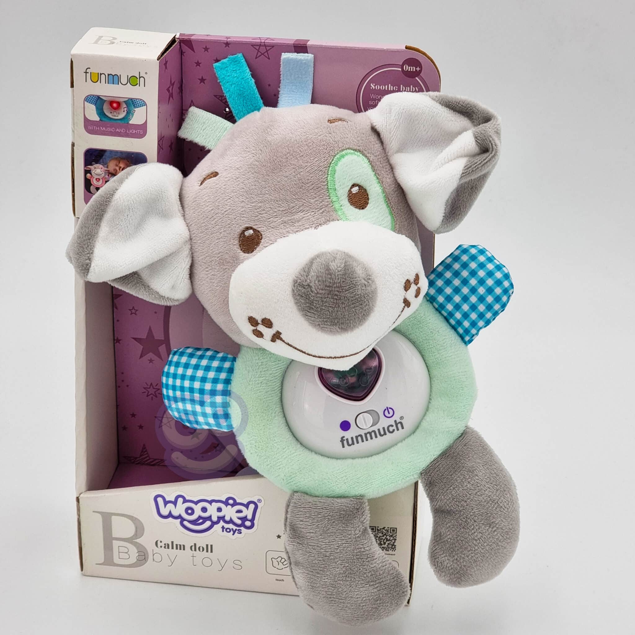 WOOPIE BABY Interaktywny Pluszak Przytulanka dla Niemowląt Światło Dźwięk Piesek Usypiacz - 005