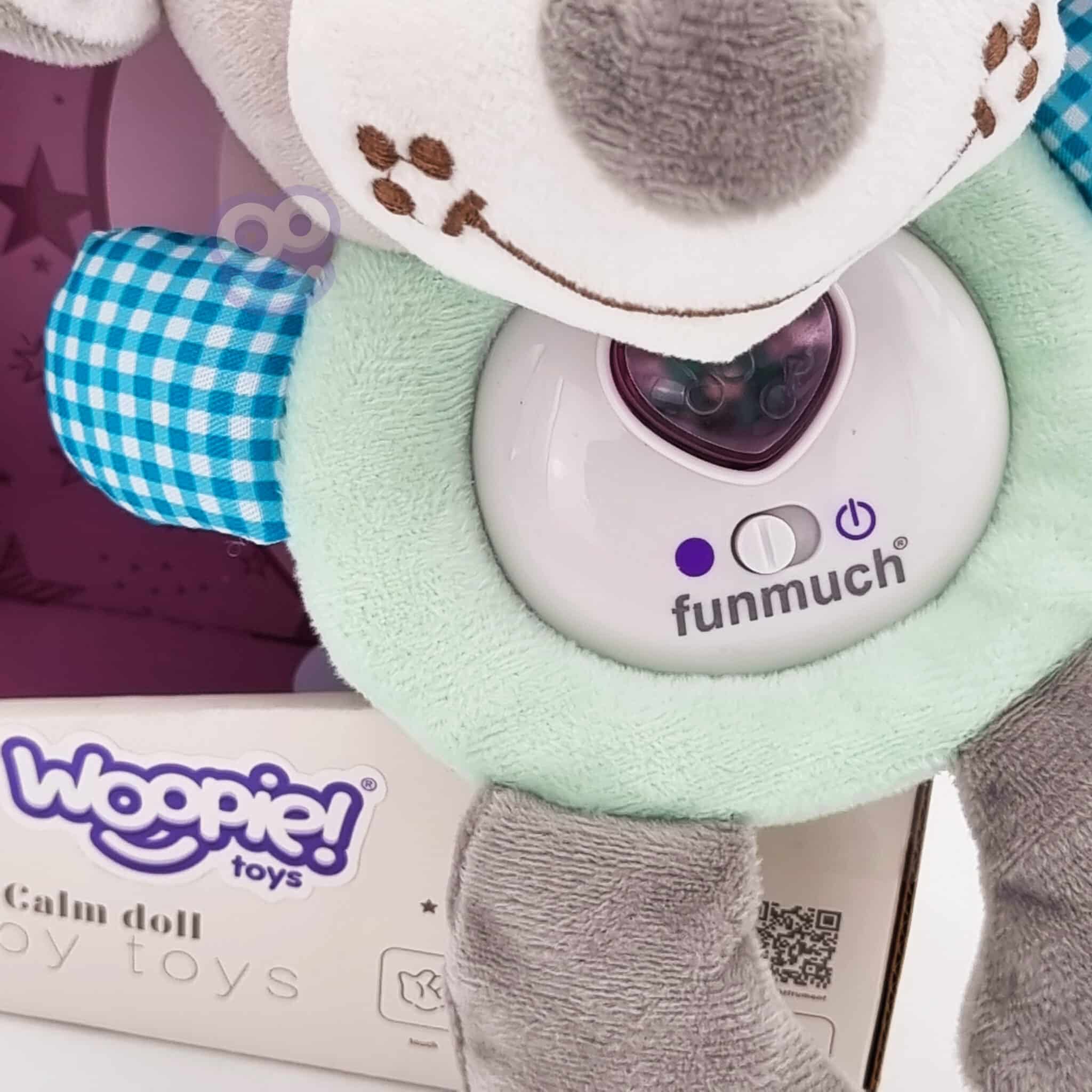 WOOPIE BABY Interaktywny Pluszak Przytulanka dla Niemowląt Światło Dźwięk Piesek Usypiacz - 006