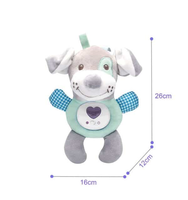 WOOPIE BABY Interaktywny Pluszak Przytulanka dla Niemowląt Światło Dźwięk Piesek Usypiacz - 009