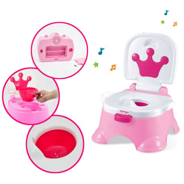 WOOPIE BABY Pierwszy Nocnik dla Dziecka z Muzyką 3w1 Krzesełko Stopień - 005